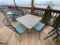 1 Metal Outdoor Table & 4 Chairs