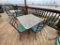 1 Metal Outdoor Table & 4 Chairs