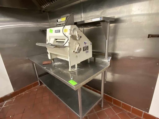 Stainless Steel Work Table with Upper Shelf