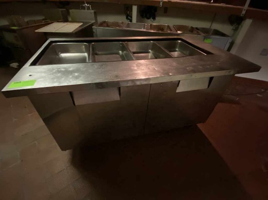 Two Door Cooler Prep Sandwich/Salad Prep Table