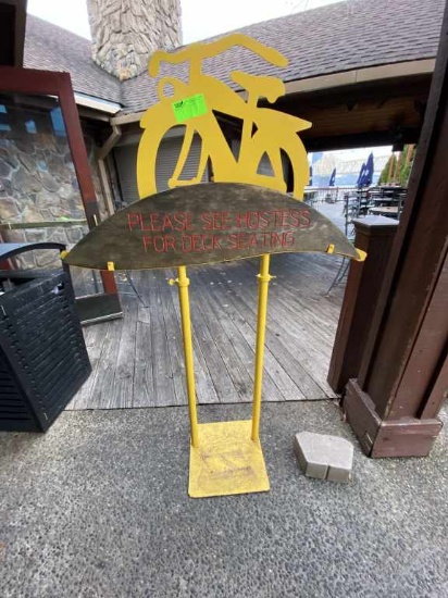 New Belgium Brewing Custom Metal Sign Bike Stand