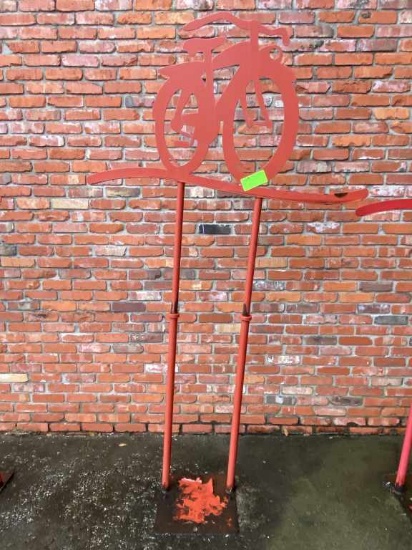 New Belgium Brewing Custom Metal Sign Bike Stand