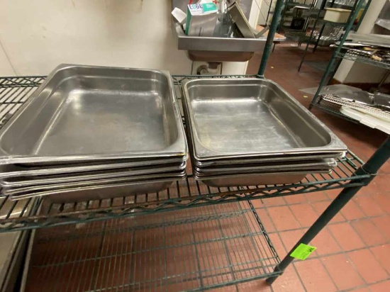 10 Steam Table Stainless Steel Pans