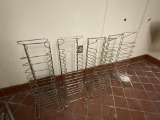 Four Stainless Steel Pizza Pan Racks