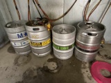 4 Empty Beer Kegs