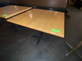 Nice Complete w/Base Sturdy Wood Top Table 36