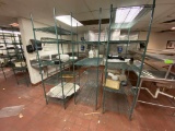 Three Metro Shelving Units No Contents