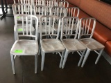 4 Aluminum Metal Chairs  33x19x16  MC3