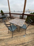 1 Metal Outdoor Table & 4 Chairs