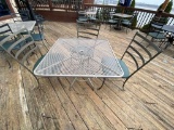 1 Metal Outdoor Table & 3 Chairs