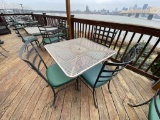 1 Metal Outdoor Table & 4 Chairs