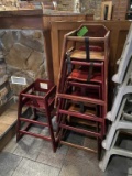 Lot of Wooden High Chairs