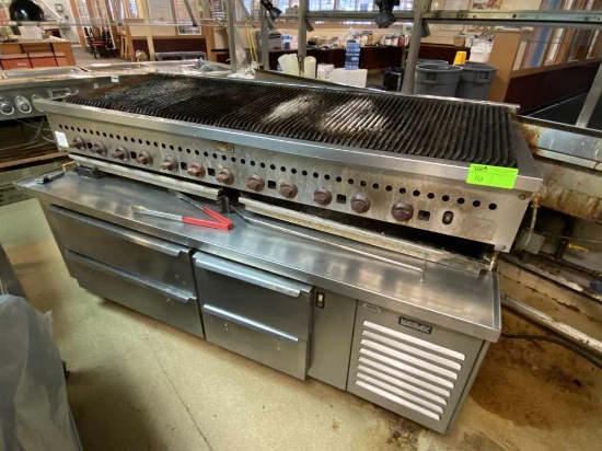 Wolf Commercial Gas 72" Grill w/KAIRAK 4D Base