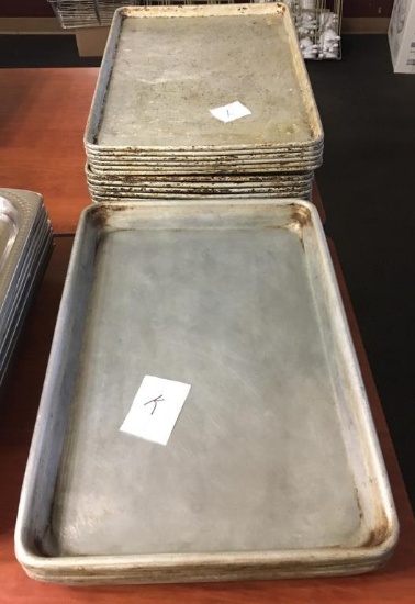 22 Total 26x12 Baking Pans - 6 @2” deep  16@1” dee