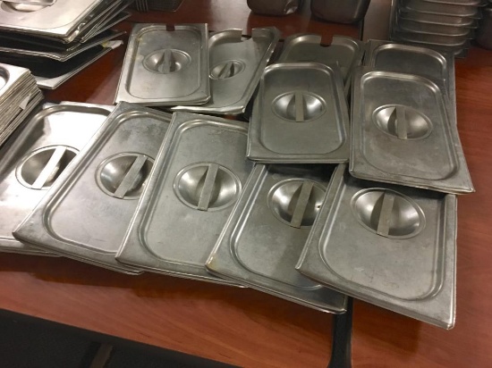11 Total Lids - 3 Lids w/spoon cut, 8 Solid Lids a