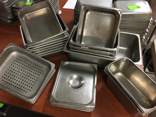 MIXED LOT of 28 ITEMS: 8) Lids  5) Steamer Pans -