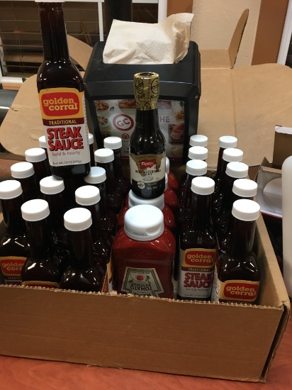 Napkin Holder, Steak Sauce, Ketchup