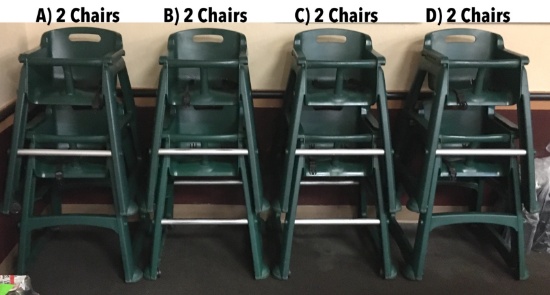 2 Kids High Chairs (A)
