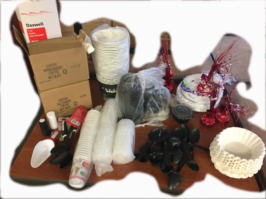 Misc Party, cups, plates, spoons & more