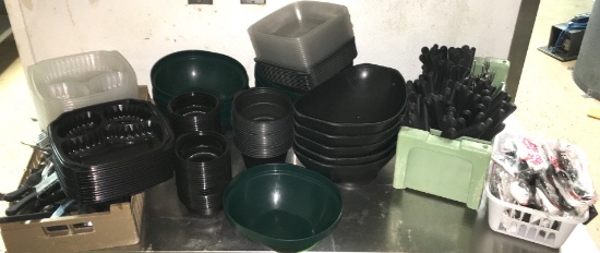 Serving Bowls, Take Out Bowls, Silverware & more