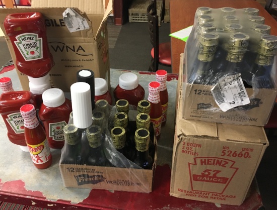 Boxes Condiments Heinz, French's, Steak Sauce