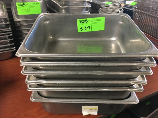 6 Stainless Steel  12.5x10 4”deep