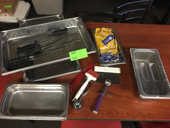 Carving Knives, Steamer Pans, Misc Utensils, Mustard, & More