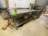Stainless Steel Work Table w/Commercial Can Opener