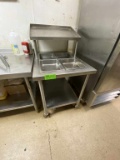 Stainless Steel Prep Table Pan Inserts & Top Shelf