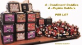 Napkins & Condiment Caddies   SOLD IN SETS OF 4 EA