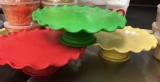 3 Cake/Pie Tier Platters Bon Chef & Sprinkles, Marshmallow