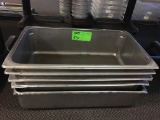 5) 21x13x6 Stainless Steel Pans