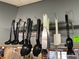 Commercial Kitchen Utensils w/Rack