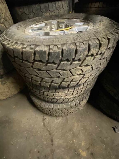 3 18" Misc Chevy Truck Wheels & Tires 8 Lug