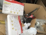 Box of Light Bulbs, Tools & Car Parts