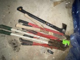 Lot of Tools, Shears, Bolt Cutters Sledge Axe &