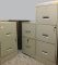 3 Total w/Keys - (2) 2 Drawer and (1) 3 Drawer Tall File Cabinet w/Accessory Turn Caddy