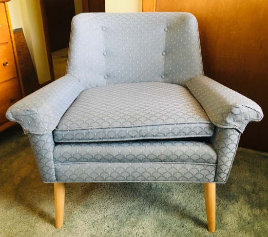 Mid Century Style Casual Baby Blue Chair