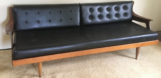 MCM Long Black Sofa (apt)