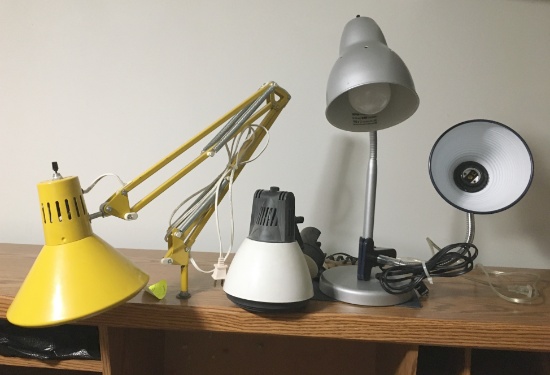 4 Small Desk Lights