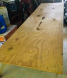 8 Foot Folding Table, Plywood Top