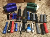 25 Flashlights. Large, Medium and Small