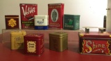 Collectors Tobacco Tins John Middleton Variety Kit, Prince Albert, Velvet, Shoe Shine Tin