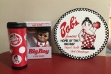 Big Boy Collection Heavy Metal Bob's Big Boy Sign, Waving Big Boy in box, 3D Drinking Mug