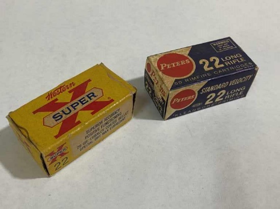 Vintage 22LR Ammo Western Super X & Peters