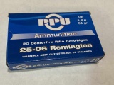 PPU 25-06 Remington Rifle Ammo 20rds