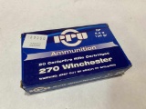 20rds 270 Winchester 130gr SP Rifle Ammo
