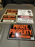 Sign Lot, No Trespassing, No Warning Shots Sign