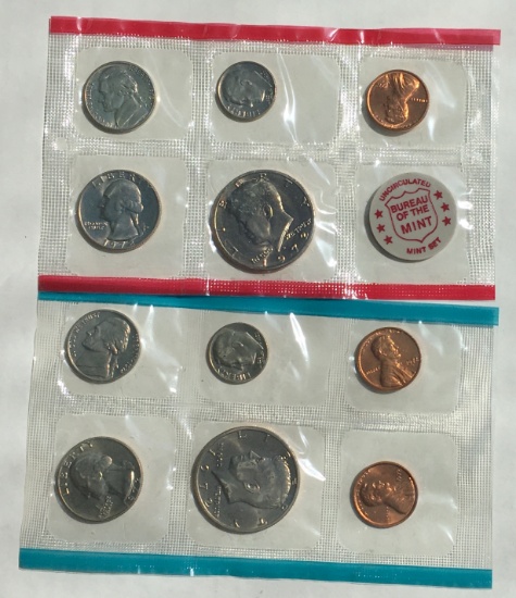 2 Sets Of Uncirculated Usa Coins 1972