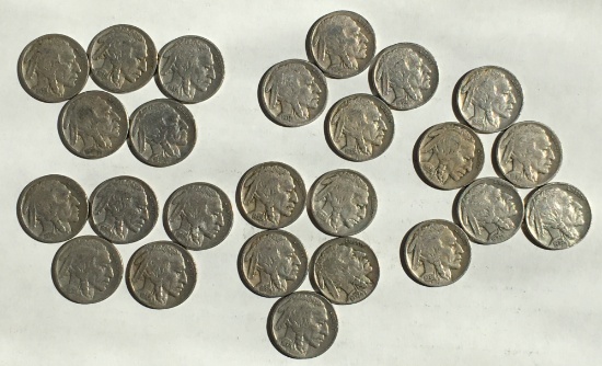 25 Indian Head Nickels (a)